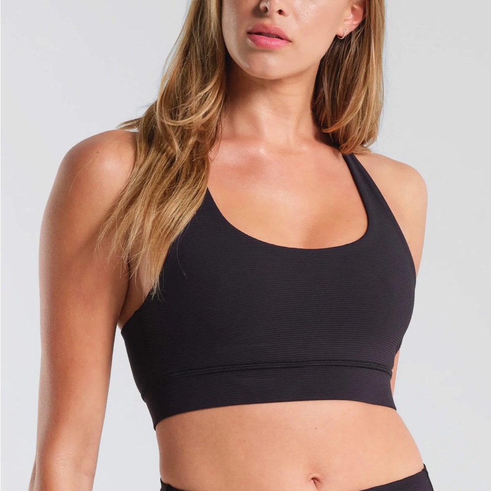 NWT Municipal Black New Favorite Sports Bra